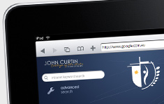 jcca intranet – tablet / ipad layout